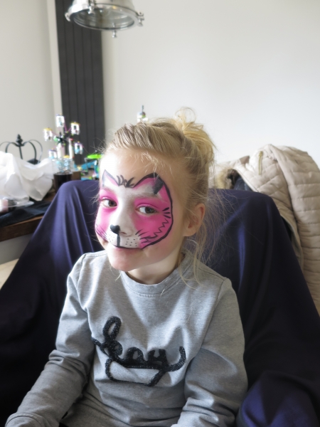 facepaint roze poes | 